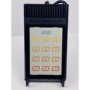 Vintage Atari Video Touch Pad with AUTHENTIC Original Overlay/Skin -- RARE Find!